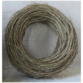 Rattankranz Willow braun gekälkt