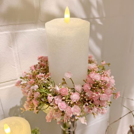 Schleierkrautkranz rosa