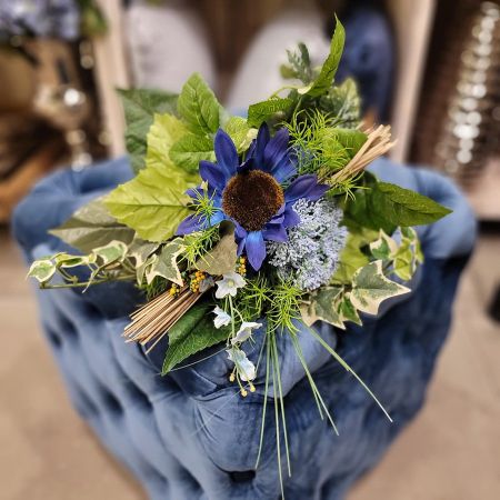 Sonnenblumenbouquet blau