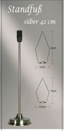 Standfuß silber für Papiersterne