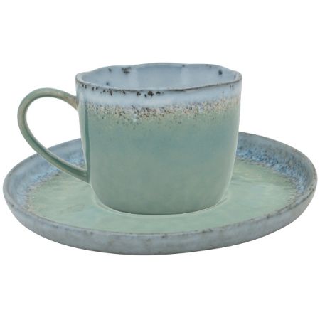 Tasse mit Unterteller WAN Stoneware 