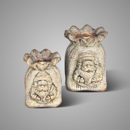 Teelichthalter Bagsac mit Weihnachtsmann Jewel
