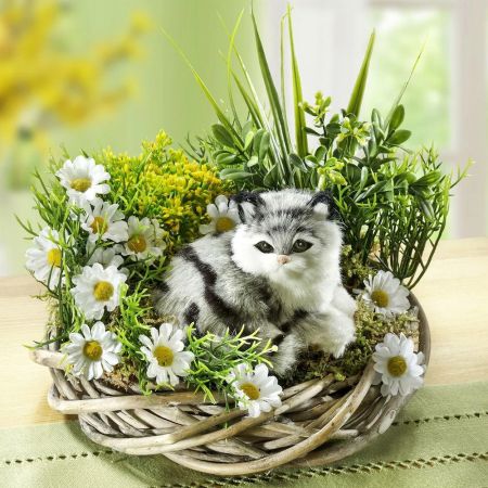 Tischkranz Katze