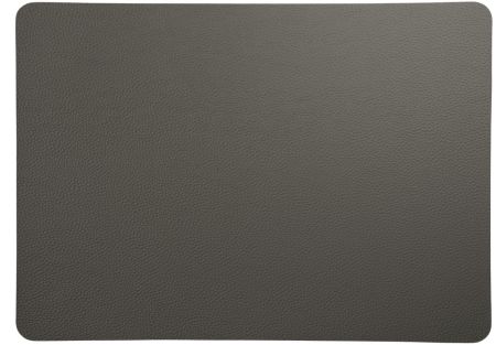 Tischset rough graphit Lederoptik