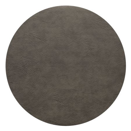 Tischset rund mushroom, vegan leather