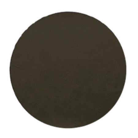 Tischset rund schwarz, vegan leather