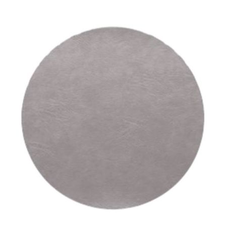Tischset rund silver cloud, vegan leather