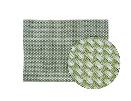 Tischset  silber / grün