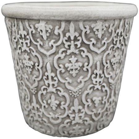 Topf Valo creme mit Verzierungen 