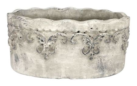 Topf Valo mit Verzierungen 