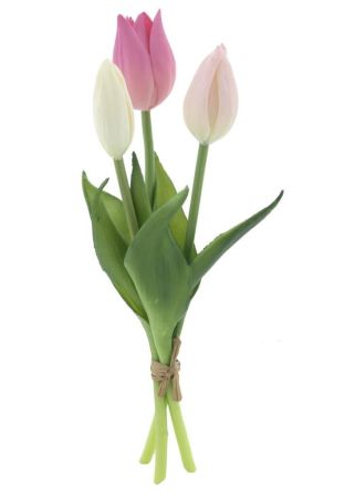 Tulpenbund x3 pink/creme real touch