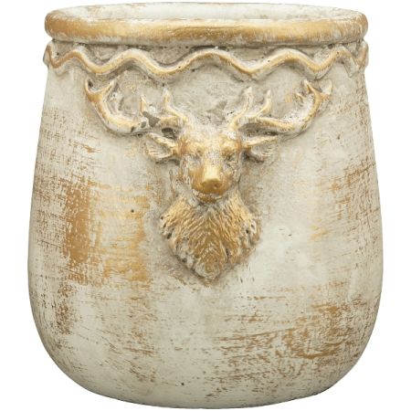 Übertopf Bronze