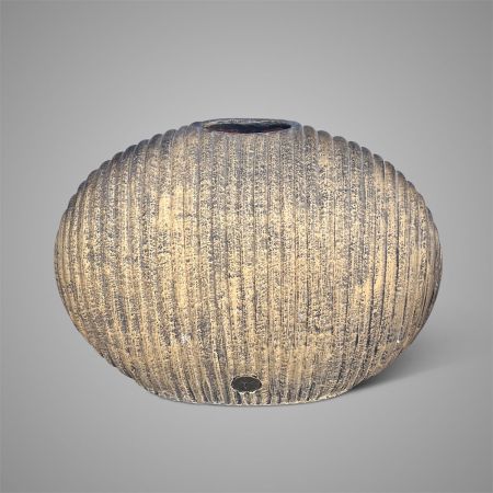 Vase Ellipse Relief Ancient bronze
