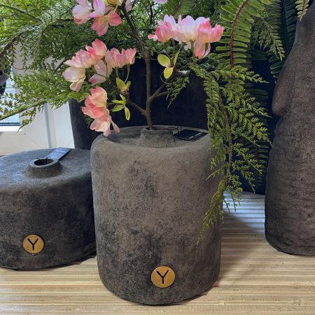 Vase Minimalistic Stone schwarz