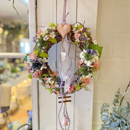 Wandkranz Frühlingsblüten ca. 30 cm Ø