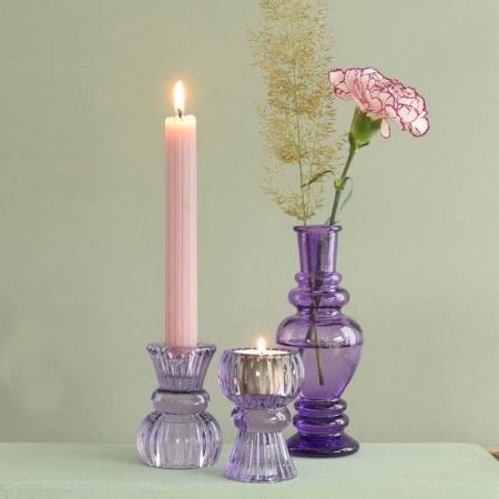 Wendbarer Kerzenhalter Nora lila