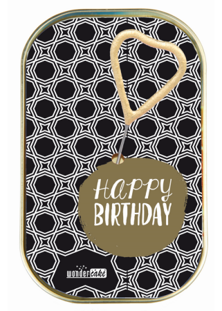 Wondercake 'Happy Birthday Black&White'