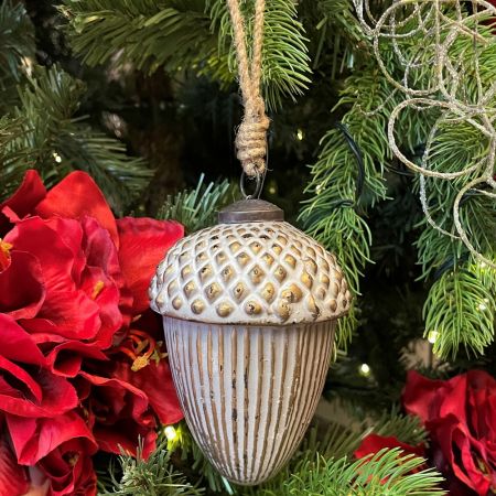 Zapfenhänger Ornament Vitreous champangner